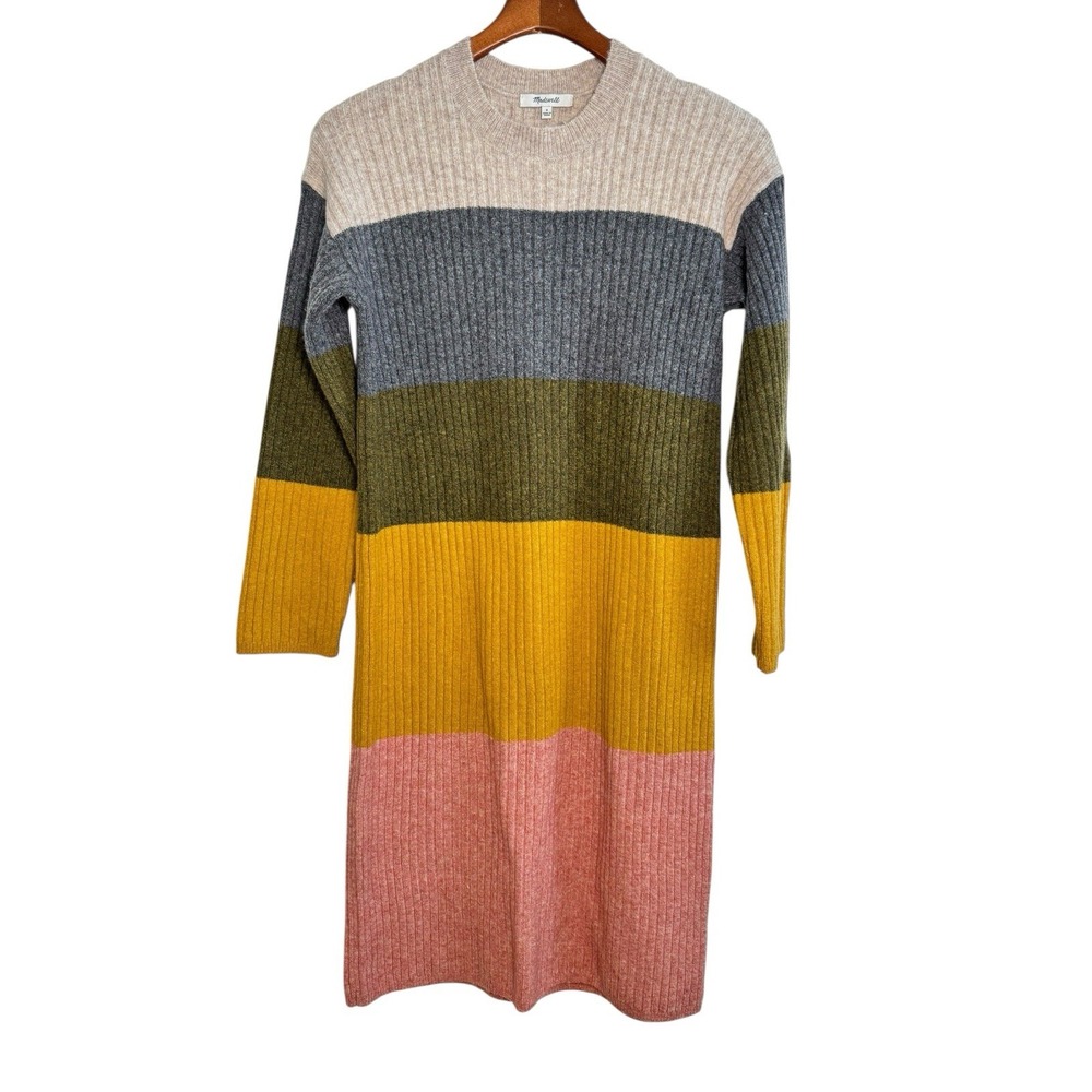 Madewell Multicolor Striped Midi Dress